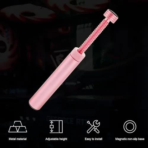 Aivalas Pink GPU Support Bracket | Height Adjustable Anti Sag Holder for Universal Graphics Card thumbnail 3
