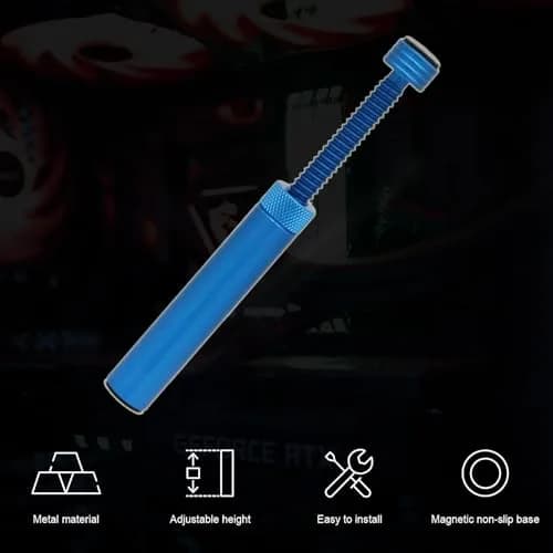 Aivalas Graphics Card GPU Brace Support | Anti Sag Holder, Height Adjustable, Aluminum, Blue thumbnail 7