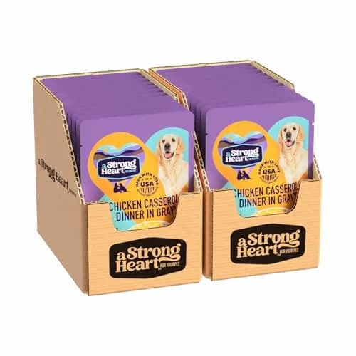 Strongheart Chicken Casserole in Gravy Dog Food Pouches 3.5 oz (24-pack) | Complete & Balanced Nutrition thumbnail 1