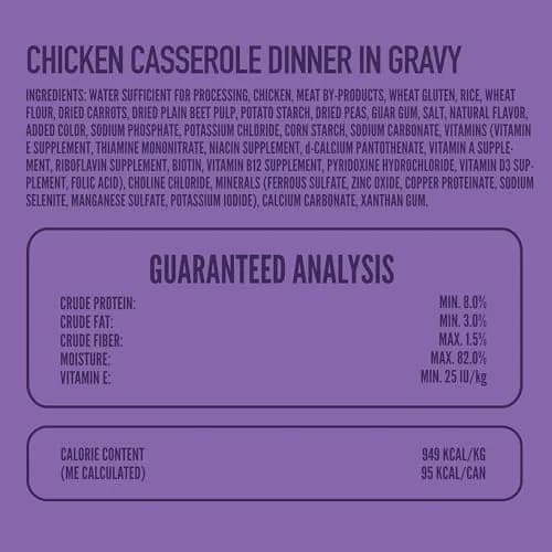 Strongheart Chicken Casserole in Gravy Dog Food Pouches 3.5 oz (24-pack) | Complete & Balanced Nutrition thumbnail 2