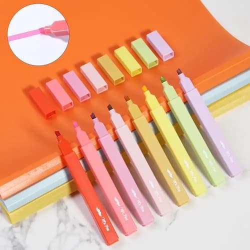 Mr. Pen Aesthetic Highlighters No Bleed, 8 Pack, Assorted Colors | Chisel Tip, Cute Highlighters for Journaling, Highlighting, Underlining, Fast Dry thumbnail 7