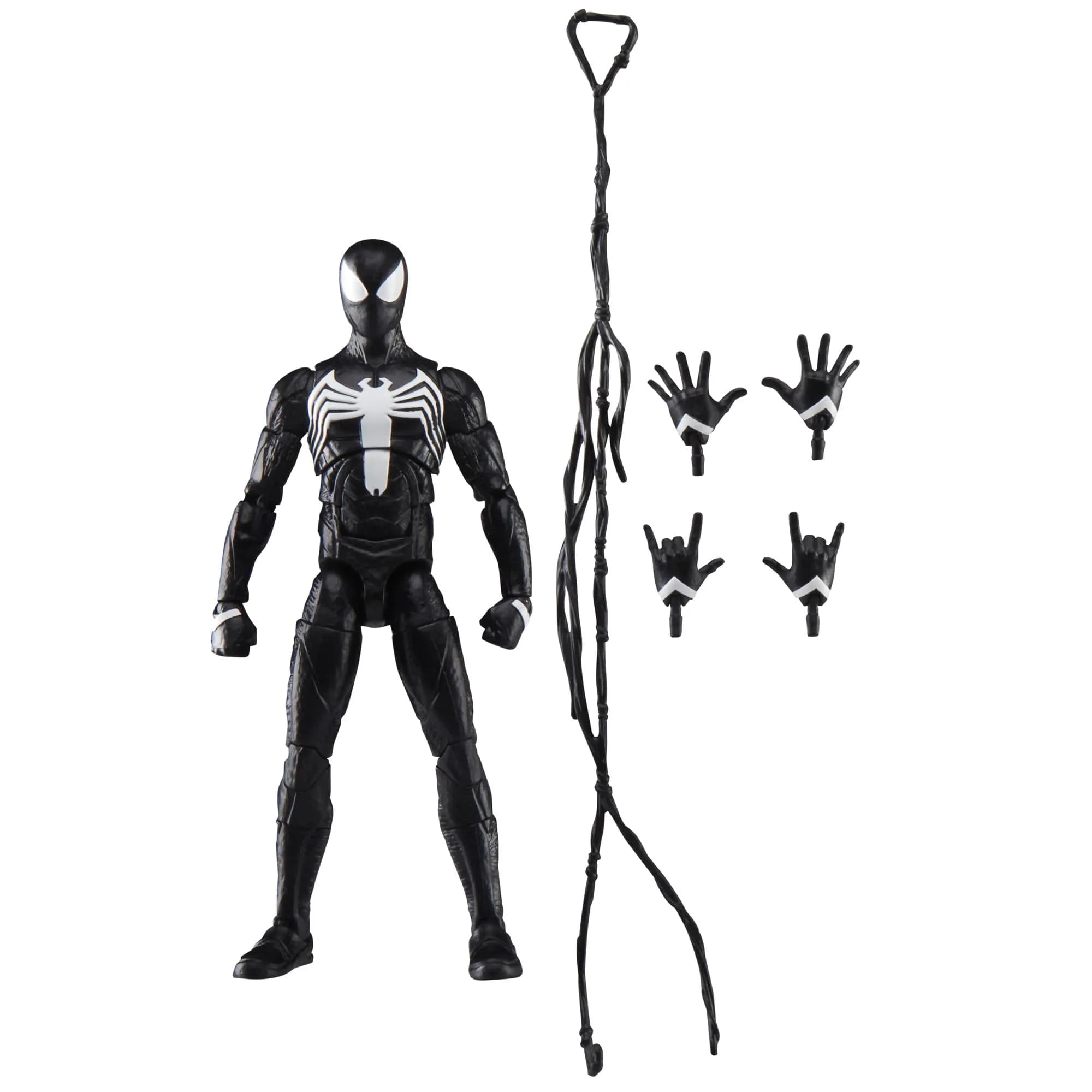 Marvel Legends Series Gamerverse Peter Parker Black Suit, Spider-Man 2 Video Game-Inspired Collectible 6 Inch Action Figure | Premium Design & Articulation — Black