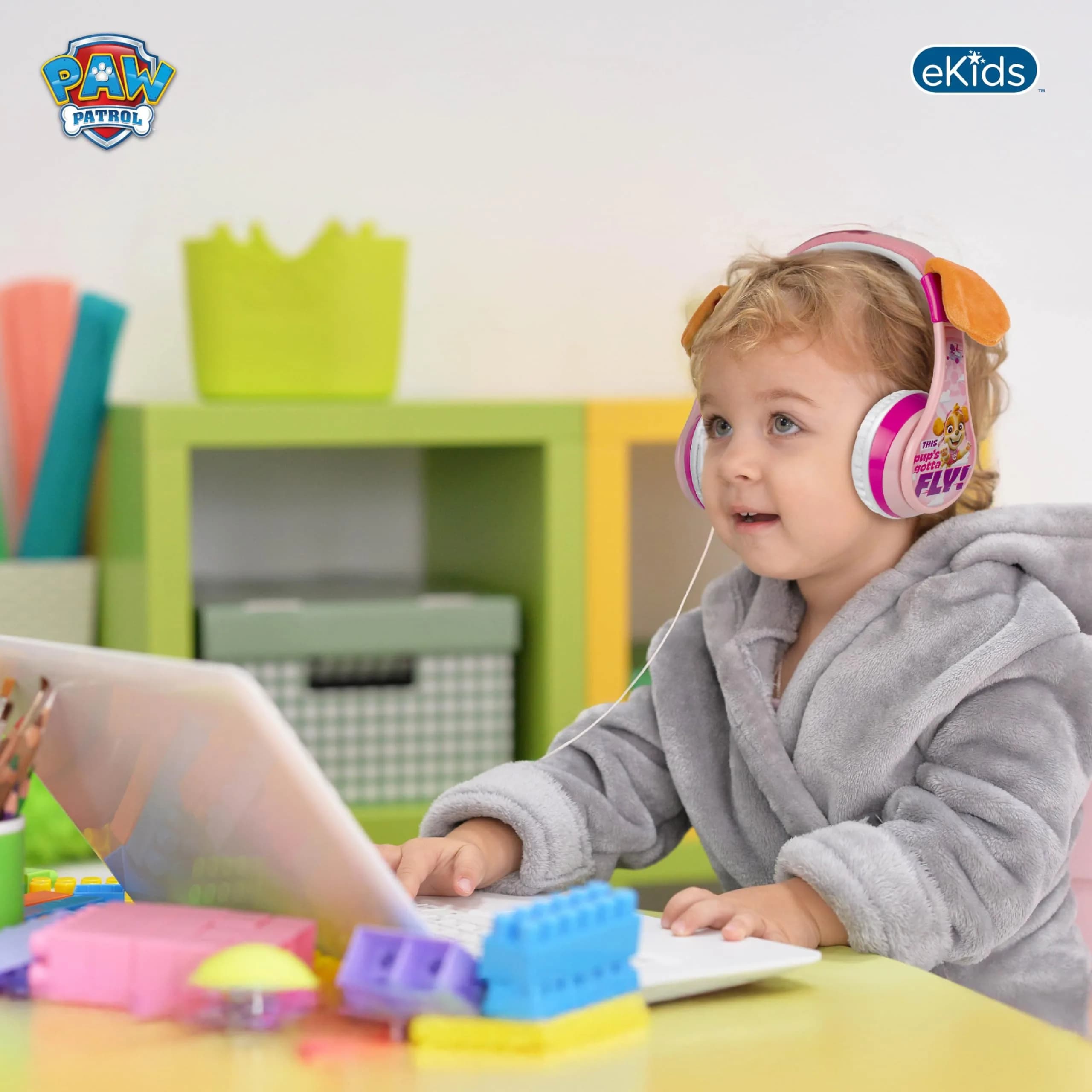 eKids Paw Patrol Skye Liberty Bluetooth Headphones for Kids | Wireless Over-Ear Headset - view 5