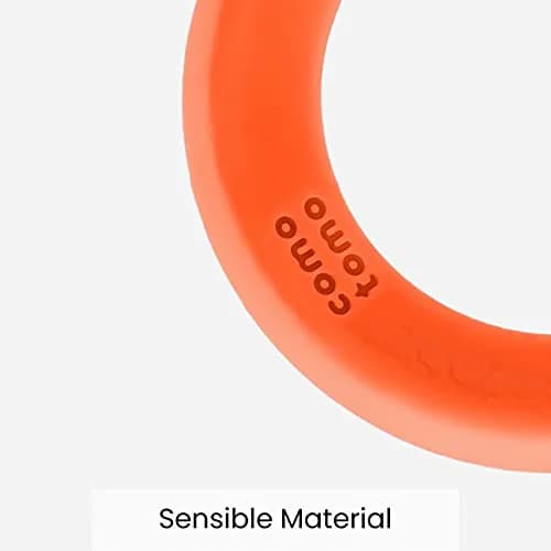 Comotomo Silicone Baby Teether, Orange (Pack of 2) | Finger-Sized, Food-Grade Silicone, Easy Clean thumbnail 5