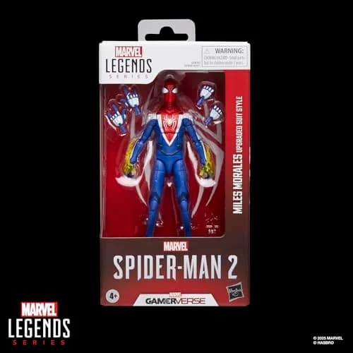 Marvel Legends Series Gamerverse Miles Morales Upgraded Suit Style, Spider-Man 2 Video Game-Inspired Collectible 15cm/5.9in | Superhero Action Figure thumbnail 2