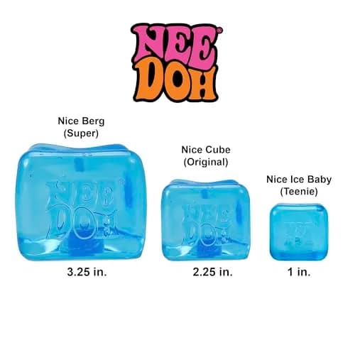 Schylling NeeDoh Nice Ice Baby Sensory Squeeze Toy 3.18 cm (1.25" Cube) | Non-Toxic TPR thumbnail 7