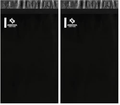 KKBESTPACK 6x9 Inch Poly Mailers (400 Count) | Waterproof & Tear-Resistant Shipping Bags thumbnail 1