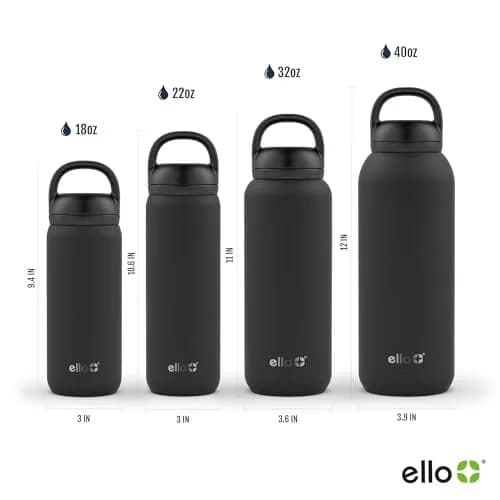 Ello Cooper 40oz Insulated Stainless Steel Water Bottle with Straw, Antigua | Keeps Cold 24 Hours thumbnail 5