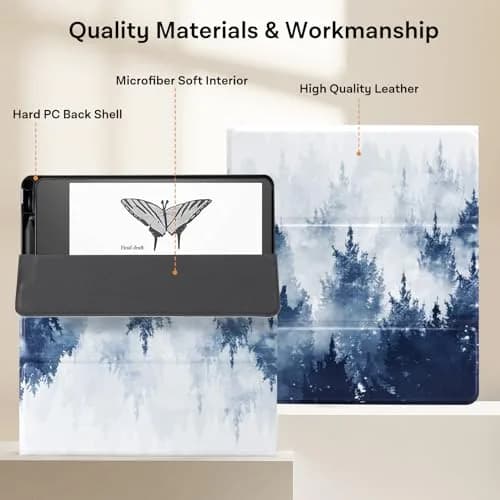 CoBak PU Leather Case for Tablet Reader 10.2" (2022/2024) with Pen Holder | Auto Sleep Wake, Heavy Duty Protection thumbnail 6