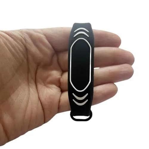 JWFKWNH 5Pcs NFC Wristband Waterproof RFID Access Control Bracelet Black | NFC Tag 13.56MHz thumbnail 5