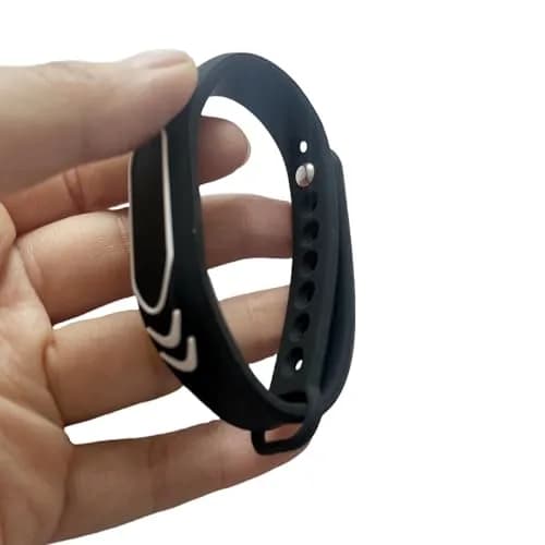 JWFKWNH 5Pcs NFC Wristband Waterproof RFID Access Control Bracelet Black | NFC Tag 13.56MHz thumbnail 6