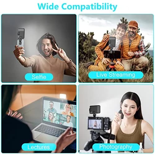 Hagibis RGB Video Light, 360° Full Color Selfie Light LED Camera Light with 3 Cold Shoe Mounts/CRI 97+/20 Scene Modes/2200mAh Rechargeable Portable Phone Light Photography Selfie Lighting | 7 Light Modes & 10 Brightness thumbnail 5