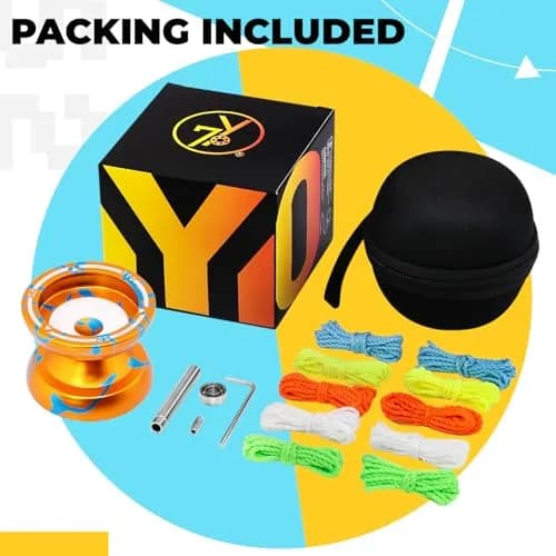 Wabesmanis S2 Dual Function Yoyo for Kids & Adults | Responsive & Unresponsive with Bearing Kits thumbnail 7