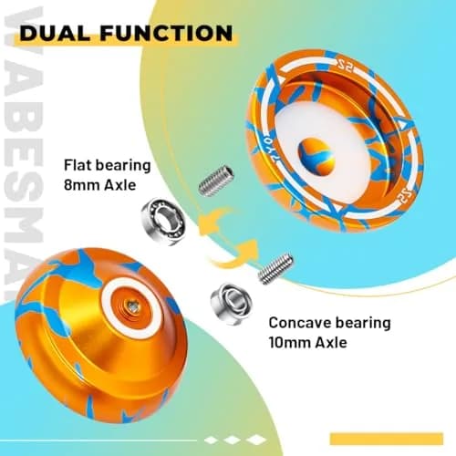 Wabesmanis S2 Dual Function Yoyo for Kids & Adults | Responsive & Unresponsive with Bearing Kits thumbnail 3