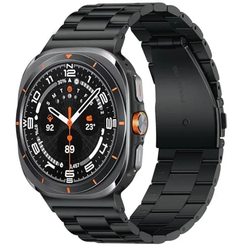 Anlinser No Gap Metal Band Compatible with Samsung Galaxy Watch Ultra 2/1 47mm | Adjustable Stainless Steel Strap thumbnail 1