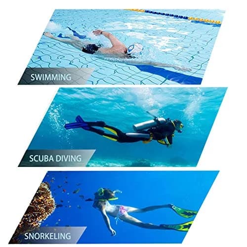 DIPUKI Dry Snorkel Mask Set for Adults, Tempered Glass Lens & Silicone Skirt, Panoramic 180° View | Scuba Diving Snorkel Gear thumbnail 8