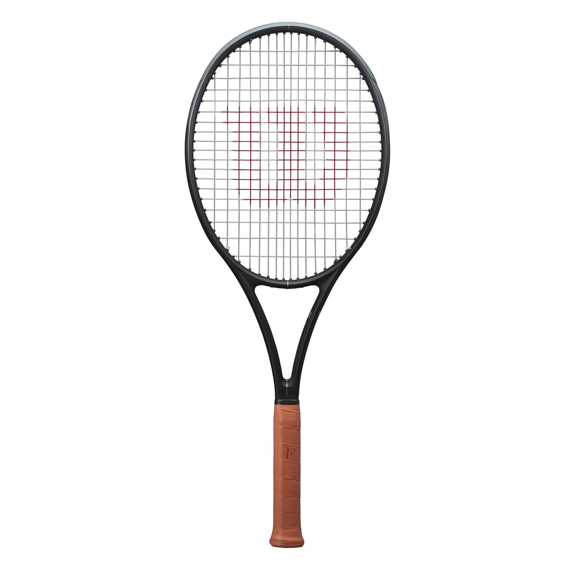 Wilson RF 01 Future Strung Performance Tennis Racket | Grip Size 2-4 1/4" | Advanced All-Court Play — Black/Clay