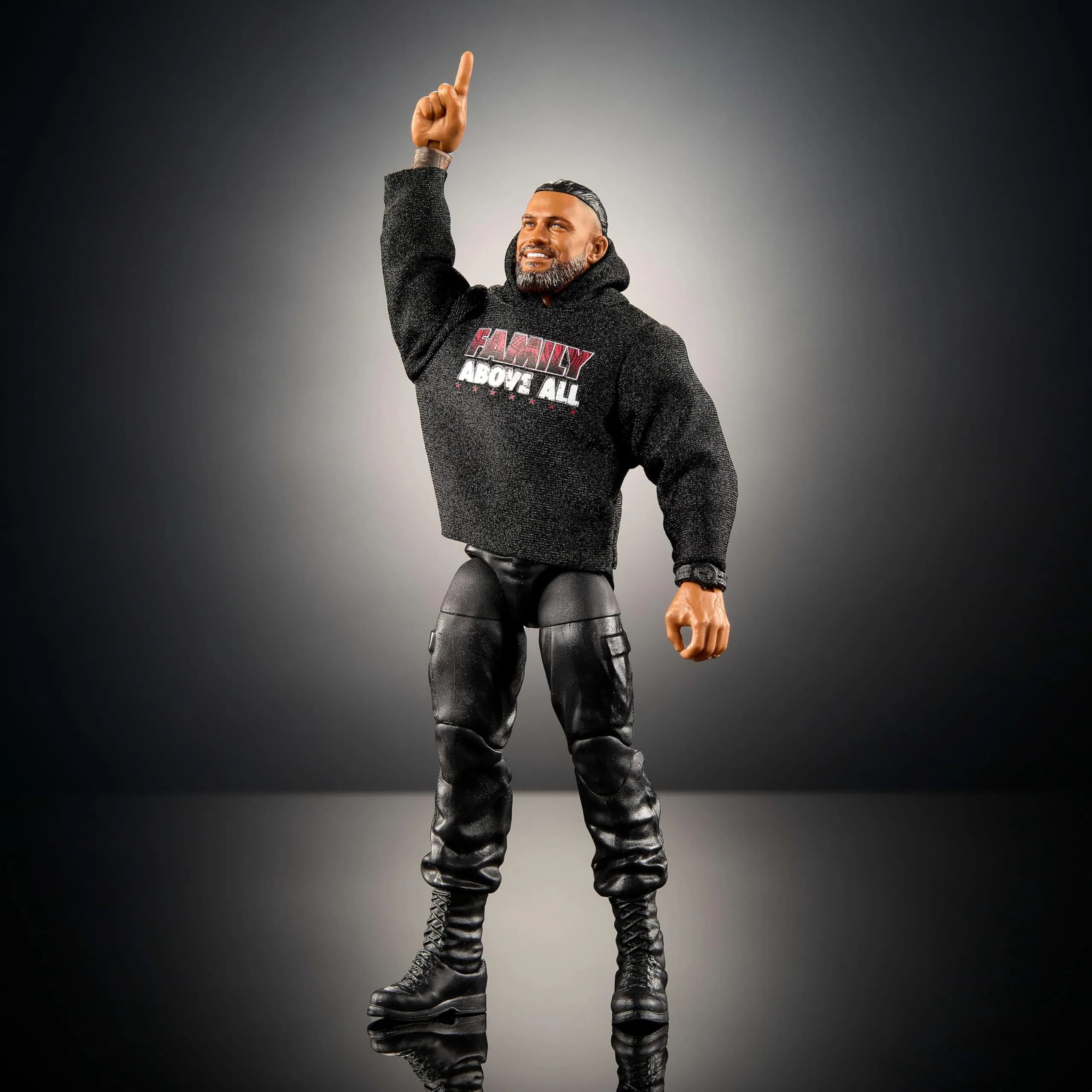 Mattel WWE Elite Roman Reigns Action Figure 6-inch Scale | 25 Articulation Points, TrueFX Face, Swappable Hands - view 5