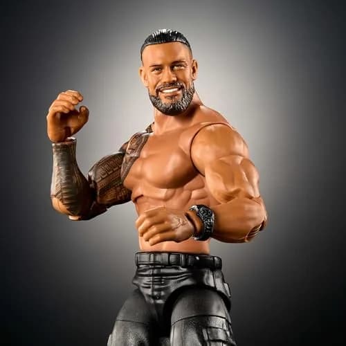 Mattel WWE Elite Roman Reigns Action Figure 6-inch Scale | 25 Articulation Points, TrueFX Face, Swappable Hands thumbnail 3