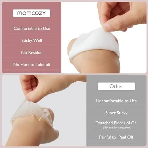 Momcozy Hydrogel Nursing Pads 12 Count | Cooling Relief for Sore Nipples thumbnail 7