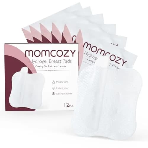 Momcozy Hydrogel Nursing Pads 12 Count | Cooling Relief for Sore Nipples - main product image