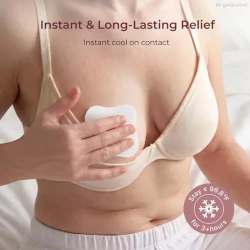 Momcozy Hydrogel Nursing Pads 20 Count | Cooling Relief for Sore Nipples thumbnail 4