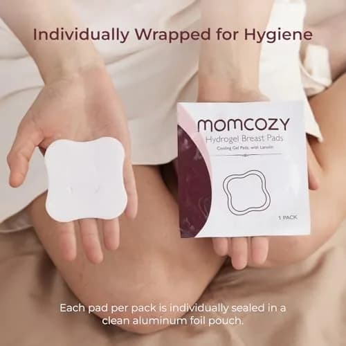 Momcozy Hydrogel Nursing Pads 20 Count | Cooling Relief for Sore Nipples thumbnail 5
