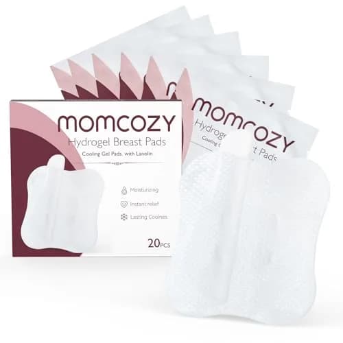 Momcozy Hydrogel Nursing Pads 20 Count | Cooling Relief for Sore Nipples thumbnail 1