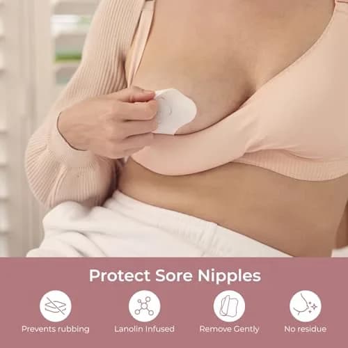 Momcozy Hydrogel Nursing Pads 20 Count | Cooling Relief for Sore Nipples thumbnail 2
