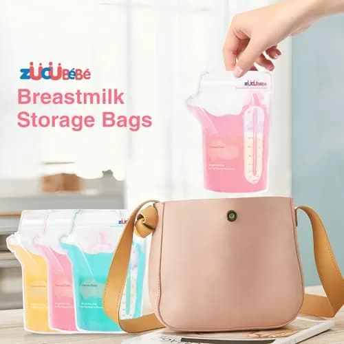 ZÜCÜBéBé Breastmilk Storage Bags 360 Count | 227ml (8oz) BPA-Free, Leakproof, Self-Standing with Pour Spout thumbnail 7