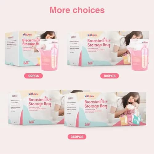 ZÜCÜBéBé Breastmilk Storage Bags 360 Count | 227ml (8oz) BPA-Free, Leakproof, Self-Standing with Pour Spout thumbnail 9