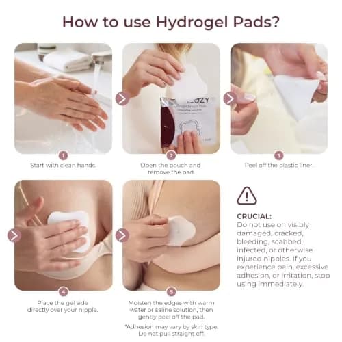 Momcozy Hydrogel Nursing Pads 6pcs | Cooling Relief for Breastfeeding Moms thumbnail 4