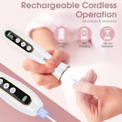 Hoxida Cordless Electric Nail Drill with 360° LED Light | 20,000 RPM, 10-Speed, Rechargeable thumbnail 6