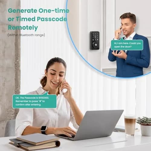 MOUSETRO Smart Lock 4-in-1 Keyless Door Lock | Bluetooth App Control, Deadbolt, Keypad, for Front Door thumbnail 5
