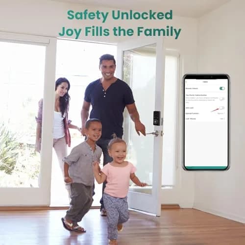 MOUSETRO Smart Lock 4-in-1 Keyless Door Lock | Bluetooth App Control, Deadbolt, Keypad, for Front Door thumbnail 8