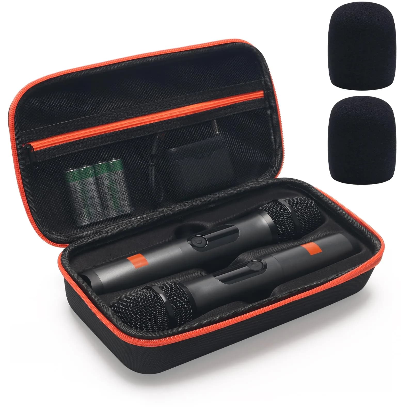 Coitak Wireless Microphone Case for JBL Wireless 2 Mic System | Hard Shell, Compact & Durable — Black
