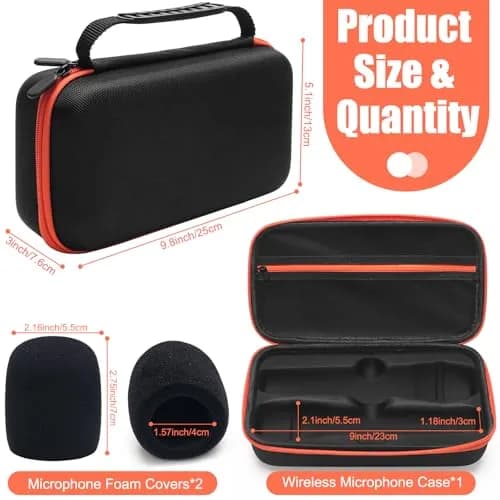 Coitak Wireless Microphone Case for JBL Wireless 2 Mic System | Hard Shell, Compact & Durable thumbnail 2