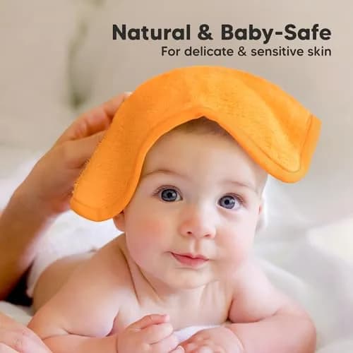 KeaBabies Baby Washcloths 10x10 | Ultra-Soft Bamboo, Reusable, 6-Pack for Newborns & Toddlers thumbnail 5
