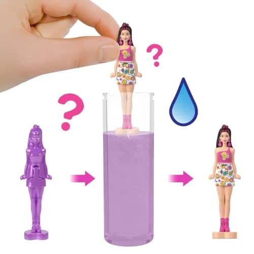 Barbie Mini Barbie Land 5-Pack Pop Reveal Dolls, 1.5-inch Mini Doll with Surprise Reveal & Sensory Play Piece (Styles May Vary) thumbnail 3