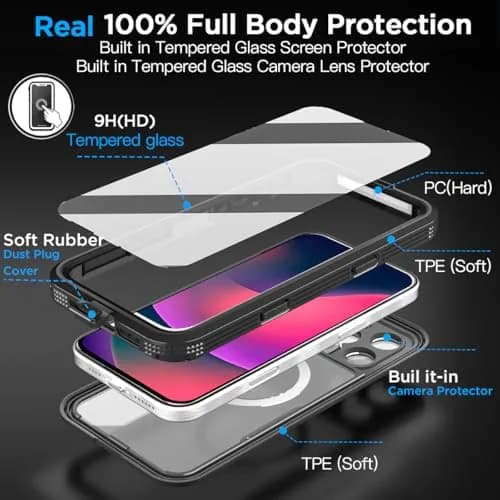 AICase Waterproof Case for iPhone 16 Pro Max 6.9-inch | IP68 Certified MagSafe Compatible thumbnail 6