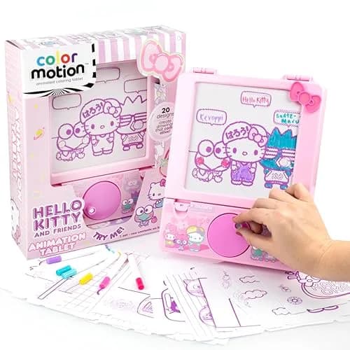 Hello Kitty and Friends Color Motion Animation Tablet | 20 Design Inserts, 6 Markers, Plastic thumbnail 1