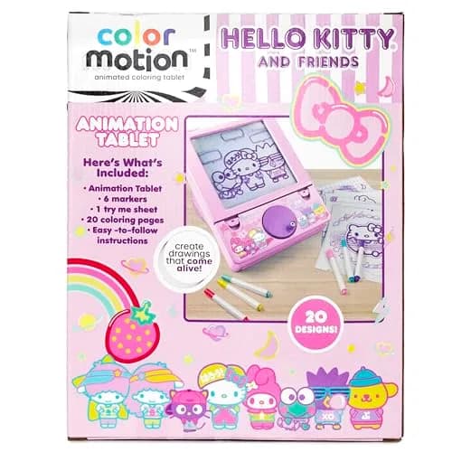 Hello Kitty and Friends Color Motion Animation Tablet | 20 Design Inserts, 6 Markers, Plastic thumbnail 9