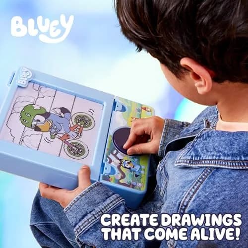 Bluey Color Motion Animation Tablet with 20 Design Inserts & 6 Markers | Interactive Drawing Pad for Kids thumbnail 2