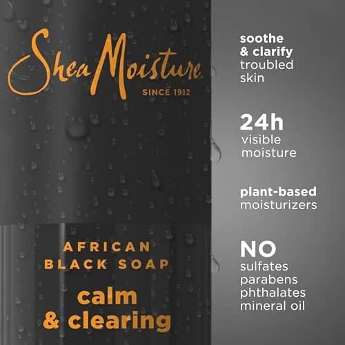 SheaMoisture African Black Soap Body Wash 532ml (18 Fl Oz) | Soothes & Clarifies Dry, Troubled Skin thumbnail 3