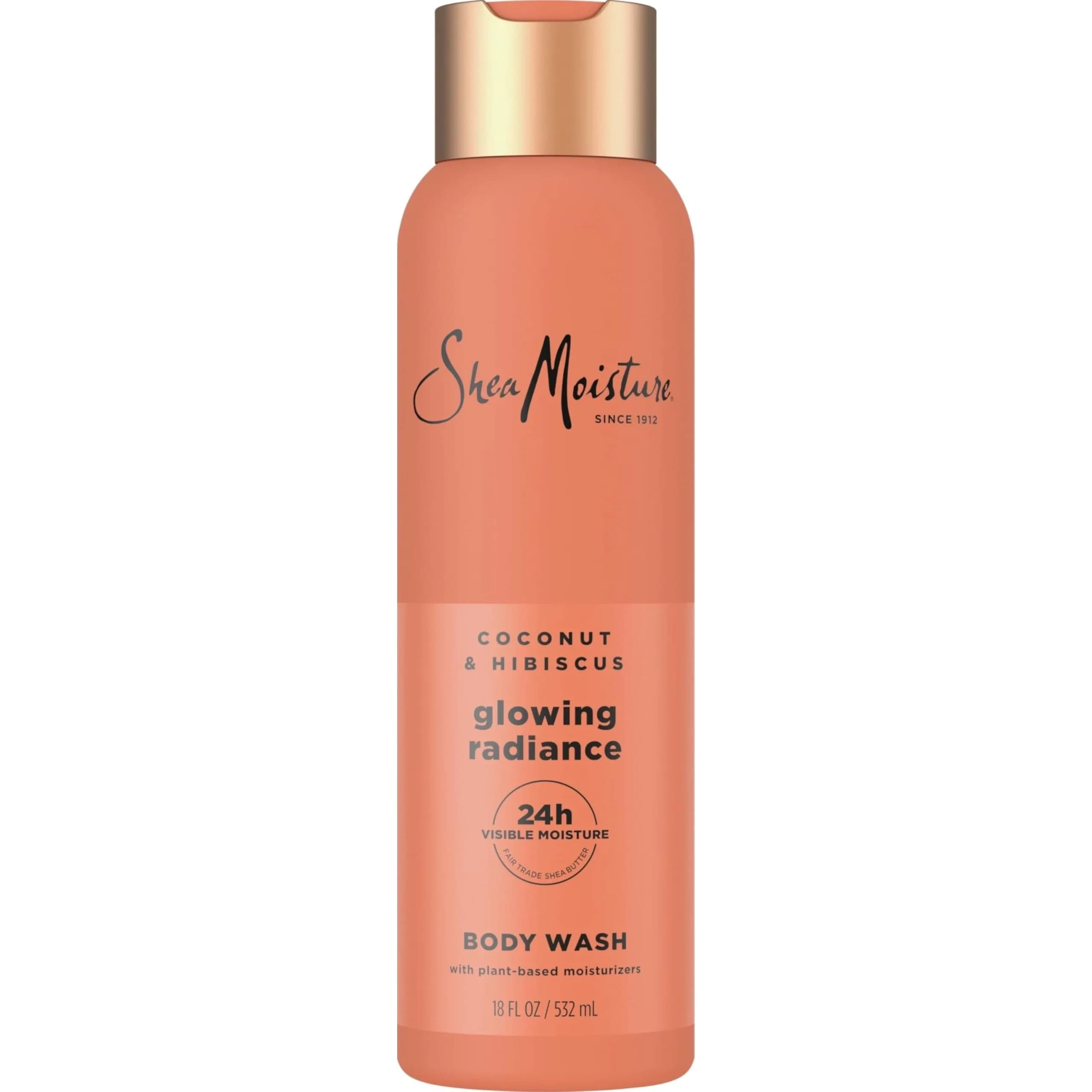 SheaMoisture African Black Soap Body Wash 532ml (18 Fl Oz) | Soothes & Clarifies Dry, Troubled Skin — Coconut Hibiscus
