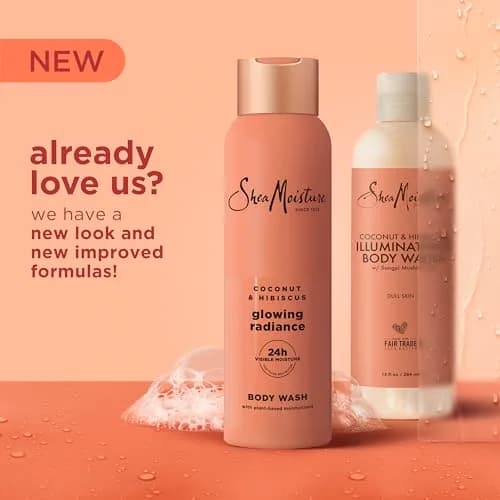 Shea Moisture Coconut Hibiscus Body Wash 532ml (18 Fl Oz) | For Melanin-Rich Skin thumbnail 2
