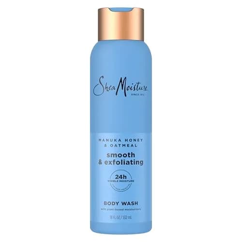 Shea Moisture Manuka Honey Oatmeal Body Wash Smooth & Exfoliating 532ml (18 Fl Oz) | For Melanin-Rich Skin thumbnail 1