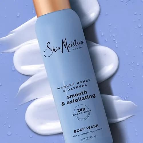 Shea Moisture Manuka Honey Oatmeal Body Wash Smooth & Exfoliating 532ml (18 Fl Oz) | For Melanin-Rich Skin thumbnail 3