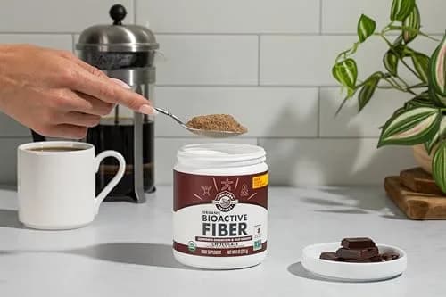 Manitoba Harvest Organic BioActive Fiber Supplement with 7g Fiber per Serving | Digestive Hemp & Psyllium Husk Powder, Vegan & Kosher, 8oz, Chocolate thumbnail 2