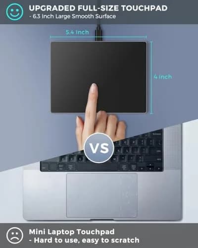 JOMAA Wired Touchpad 90x130mm | Multi-Gesture Control for Windows/Linux (70-120 chars) thumbnail 8
